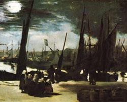 Moonlight over the Port of Boulogne, Edouard Manet